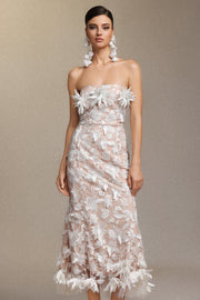 Kater Sleeveless Flowers Lace Maxi Dress